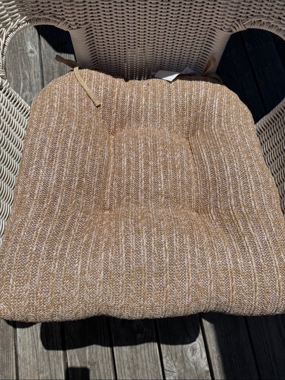 2 Tommy Bahama Tan Woven Chair Cushion